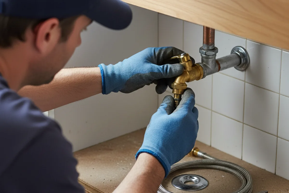 Shutoff valve and fitting work during Repiping in Sallis